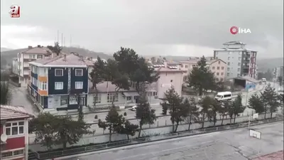 Kastamonu’da dolu yağışı etkili oldu