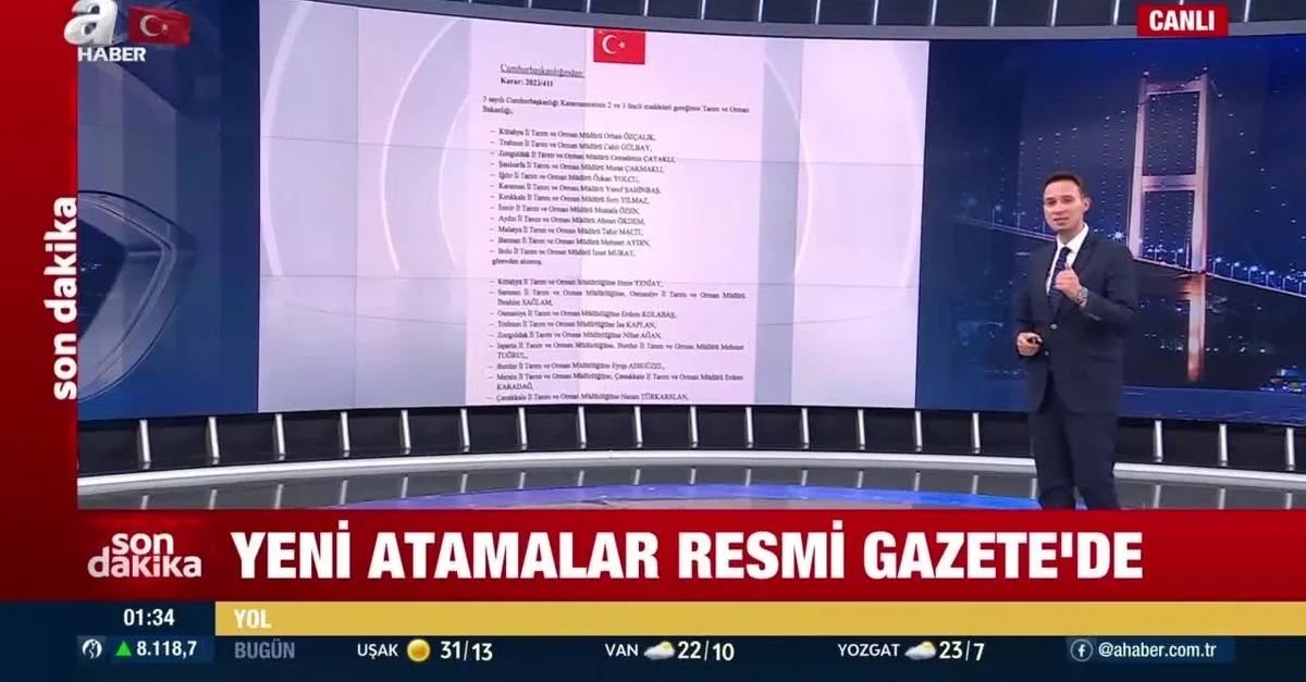 Atama kararları Resmi Gazete'de yayımlandı!