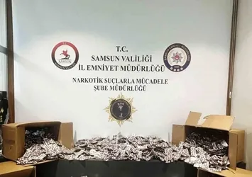 Samsun'da uyuşturucu operasyonu! 55 bin 930 uyuşturucu hap ele geçirildi