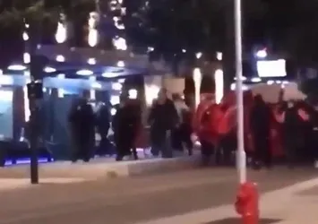 Fransa'da Ermeni eylemcileri protesto eden Türklere polis saldırdı!