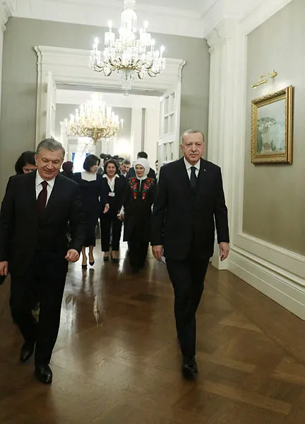 Başkan Erdoğan, Şevket Mirziyoyev ve eşini kahvaltıda ağırladı - 1
