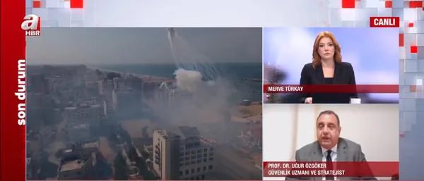 İsrail Gazze’de yasaklı fosfor bombası kullandı! İşte o anlar…