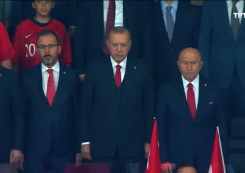 Başkan Erdoğan, Türkiye- Andorra maçında