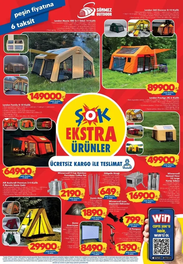 27 Eylül ŞOK aktüel ürünler kataloğu yayınladı! ŞOK’ta bu hafta 149 bin TL’ye 2+1 14 kişilik, 89 bin 900 TL’ye 8-10 kişilik, 16.900 TL’ye soba yer alıyor