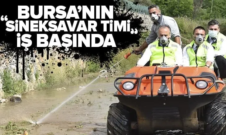 Bursa Büyükşehir Belediyesi sineklere savaş açtı! ''Sineksavar Timi' iş başında