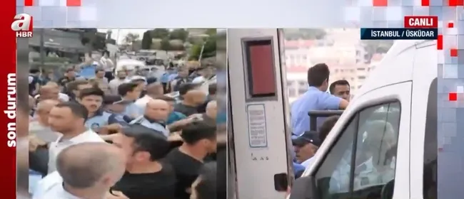 Üsküdar’da zabıtalar arasında gerginlik! İBB zabıtaları Üsküdar Belediyesi zabıtalarına saldırdı