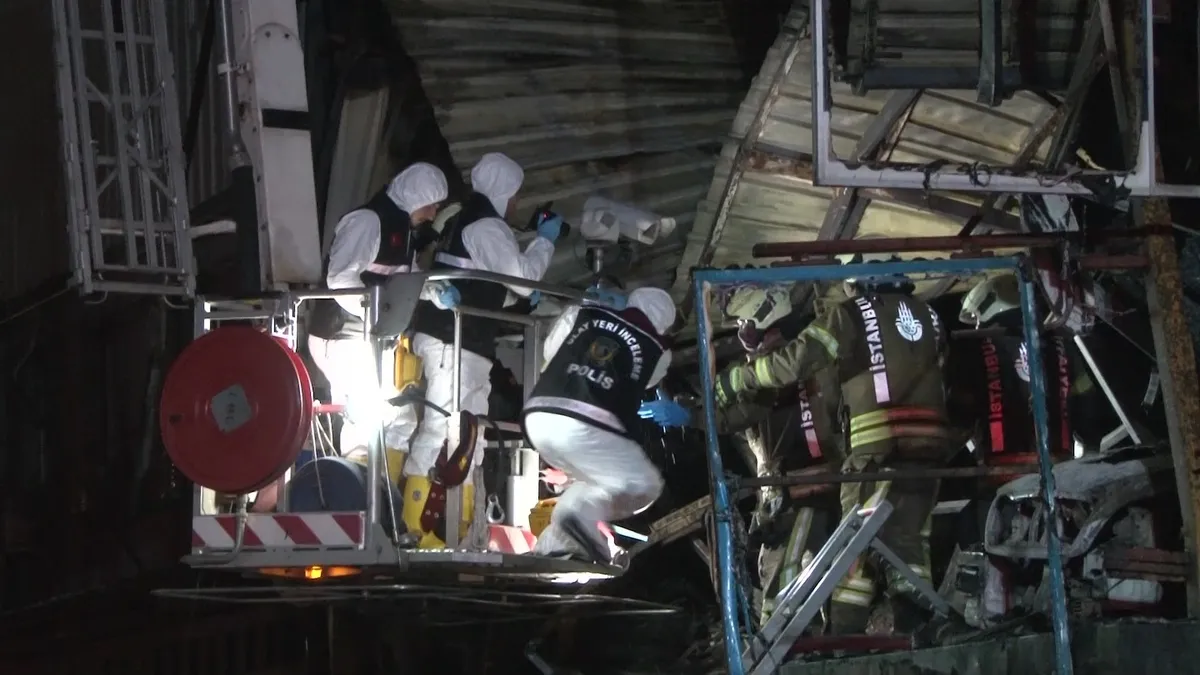 Başakşehir'de iş yerinde korkutan yangın! 1 ölü 1 yaralı