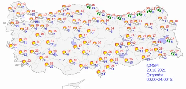 1634657326337.png Meteoroloji yeniden uyardı! Yurt genelinde 2 ila 5 derece arasında düşecek! Bazı bölgelerde ise... - 6