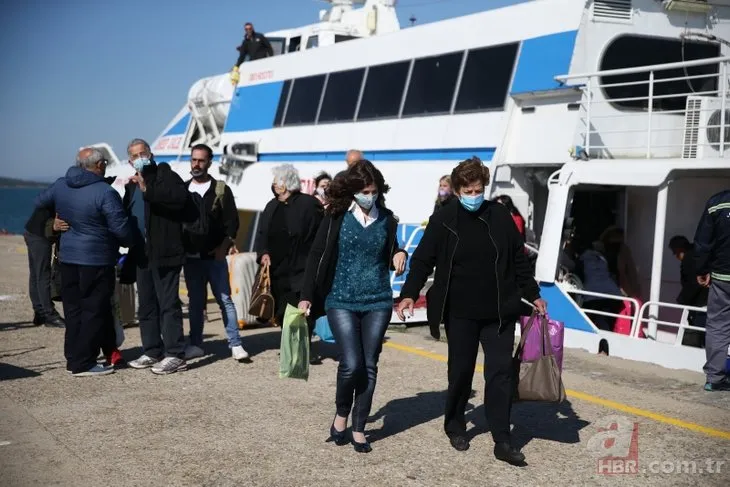 Midilli Adası’ndan Ayvalık’a 25 ay sonra ilk turist kafilesi geldi