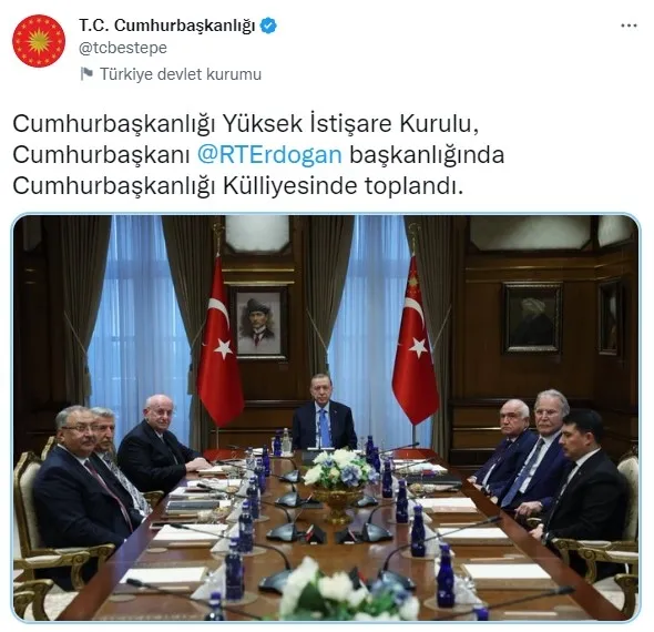 SON DAKİKA HABERİ: Başkan Recep Tayyip Erdoğan Yüksek İstişare Kurulu’nu YİK topladı! Yazılı açıklama...