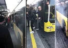 Metrobüsten duman yükseldi! Tahliye edildi