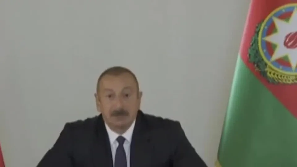 Cumhurbaşkanı Aliyev: Ermenistan ordusuna ait askeri araçları imha ettik