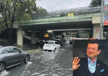 İstanbul'u sel aldı CHP'li Ekrem İmamoğlu yine kayboldu!