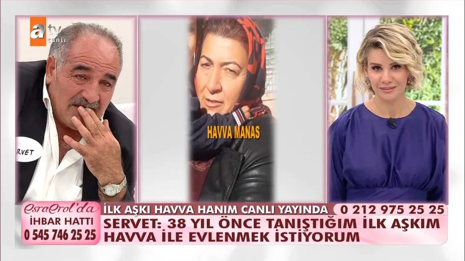 Esra Erol'da Yeşilçam senaryolarını aratmayan olay! 38 yıl sonra ilk aşkına kavuştu stüdyoda gözyaşları sel oldu