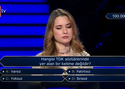 Kim Milyoner Olmak İster'e damga vuran 'TDK' sorusu!