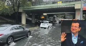 İstanbul’u sel aldı İmamoğlu yine kayboldu!