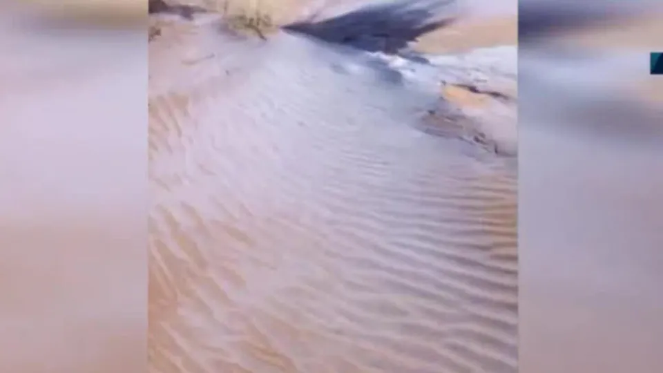 Sahra Çölü’ne kar yağdı