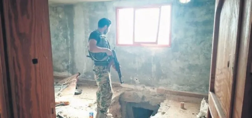 Terör örgütü PKK/YPG'nin Tel Abyad'da kazdığı tüneller tek tek ortaya çıkıyor!