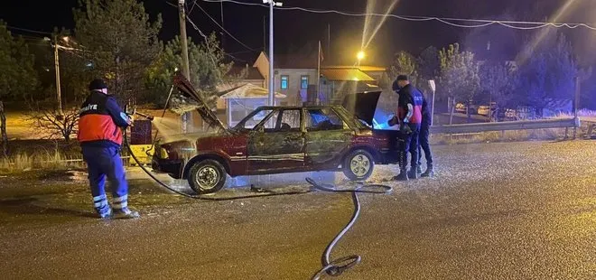 Kendi hesabını kendi kesti! Ceza kesileceğini öğrenince aracını ateşe verdi