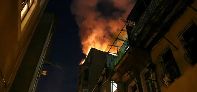 Beyoğlu'nda yangın