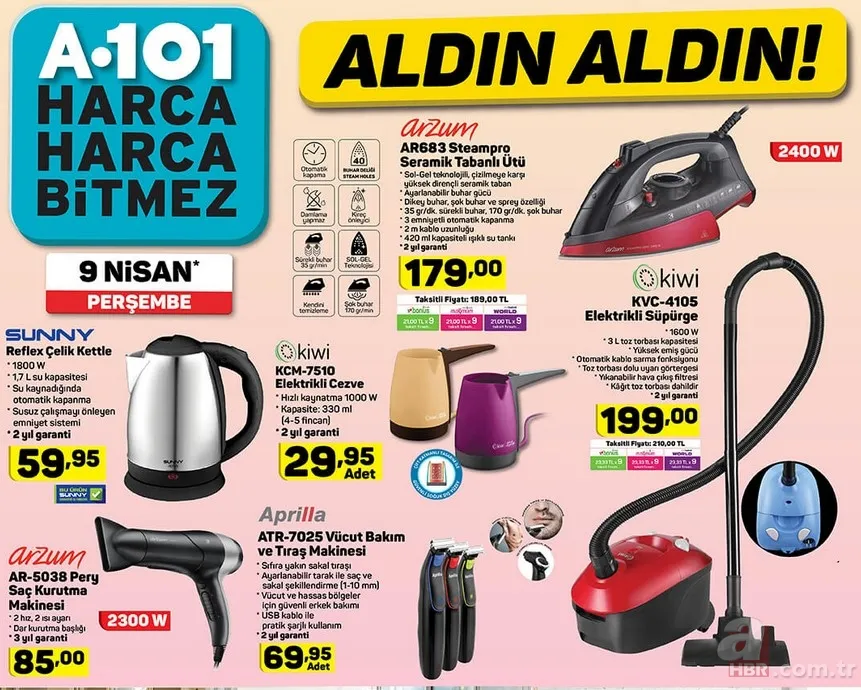 A101 aktüel 9 Nisan kataloğu! BİM’de bu hafta televizyon ve dolap fırsatı! İşte, BİM aktüel ürünler kataloğu! 17