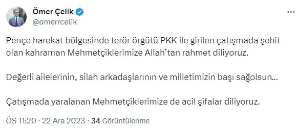 MSB acı haberi duyurdu: 6 kahraman asker şehit oldu, 1 kahraman asker yaralı