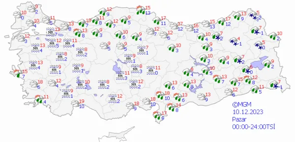 1702190007417.png Kuvvetli kar yağışı geliyor! Gece saatlerine dikkat! Meteoroloji'den o şehirler için son dakika uyarısı... - 5