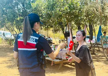 Milli Park ziyaretçilerine KADES bilgilendirmesi!