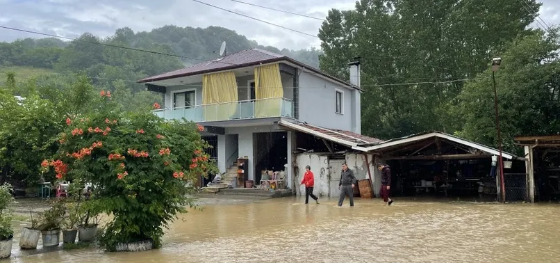Bartın sele teslim oldu! Sağanak nedeniyle bazı evleri su bastı