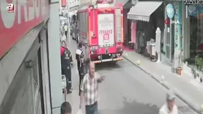 İlginç kaza kameraya yansıdı