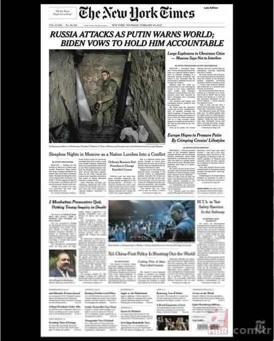 Rusya'nın Ukrayna'yı işgali dünya basınında: 'Putin'in kanı' 12