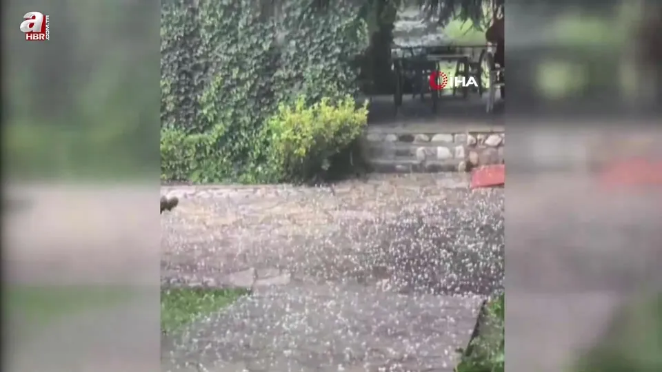 Kosova’da ceviz büyüklüğünde dolu yağışı