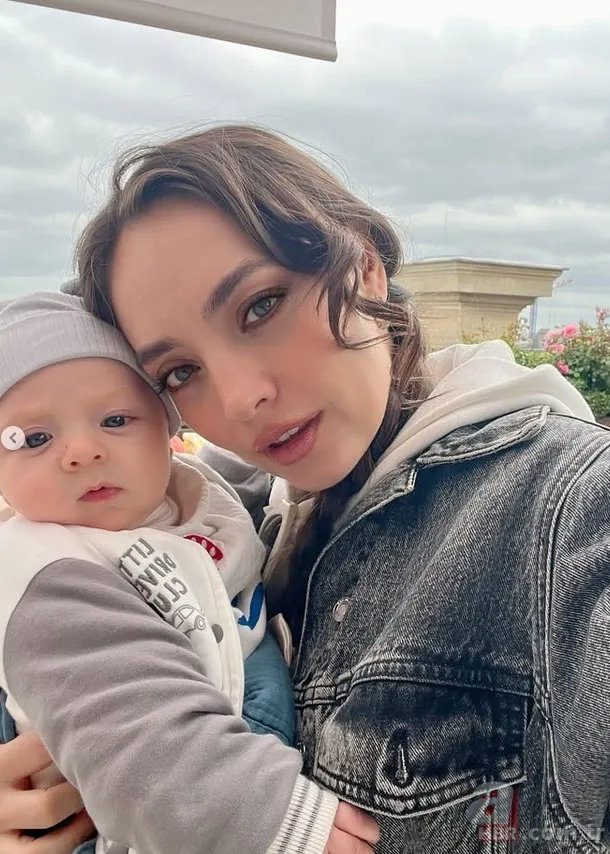 Cansel Elçin'in minik oğlu sevimliliğiyle kalpleri eritti! "Benziyor muyuz?" 6