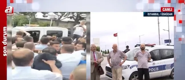 Üsküdar’da zabıtalar arasında gerginlik! İBB zabıtaları Üsküdar Belediyesi zabıtalarına saldırdı