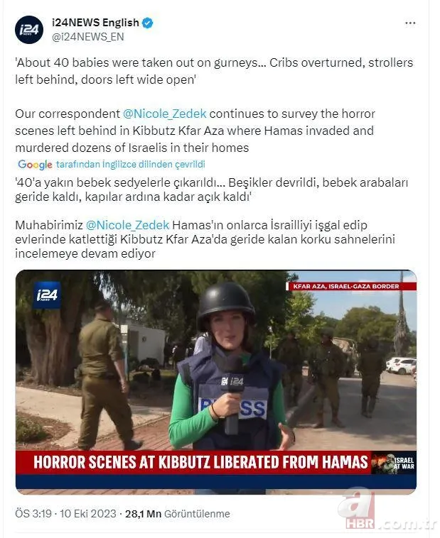 Soykırım medyası! Katil İsrail'in ‘40 bebek’ yalanıyla vahşete kılıf 23