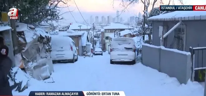 İstanbul kar altında! A Haber ekipleri nöbette