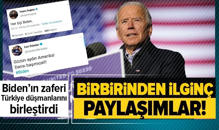 Joe Biden'ın ABD Başkanı olmasına çok sevindiler! İlginç paylaşımlar...