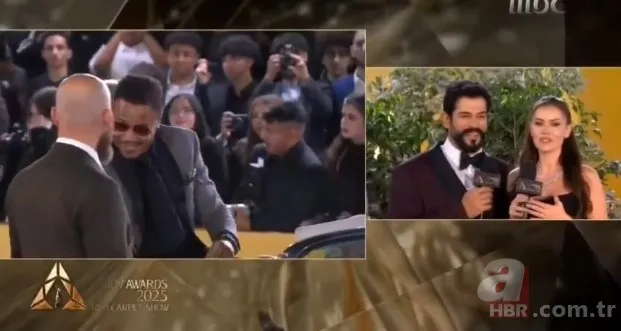 Fahriye Evcen ilgi odağı oldu! Türk yıldızlar Riyad'daki Joy Awards ödül gecesinde... 3