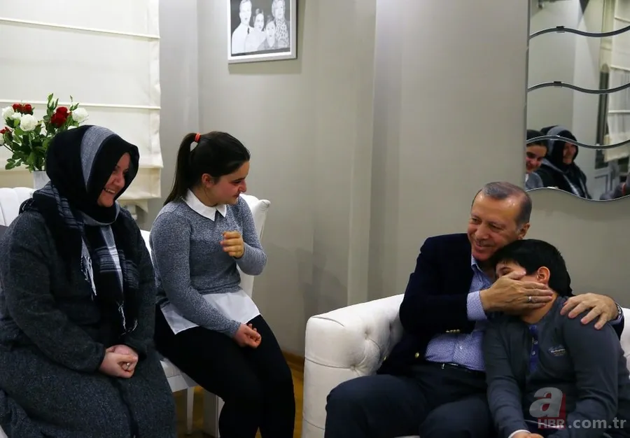 Cumhurbaşkanı Erdoğan’dan 15 Temmuz şehitlerinin ailelerine ziyaret 4