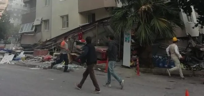 Çöken binanın altındaki markette 20 kişi mahsur kaldı iddiası