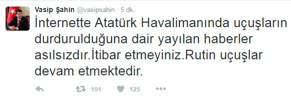 Atatürk Havalimanı’nın kapatıldığı iddialarına yalanlama - 1
