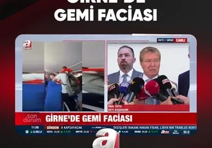 GİRNE'DE GEMİ FACİASI