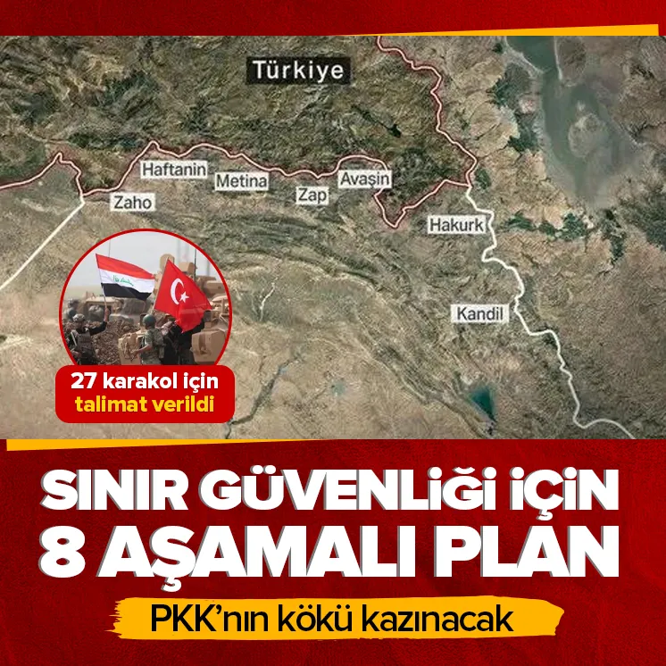 Irak’tan 8 aşamalı plan! Sınır güvenliği...
