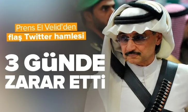 Prens El Velid aldığı Twitter hisselerini zararına sattı