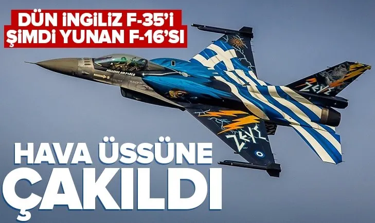 SON DAKİKA: Yunanistan’a ait F-16 çakıldı!