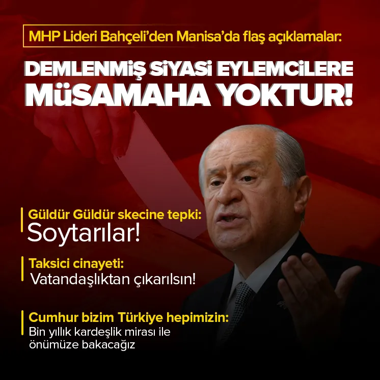 Bahçeli’den İzmir’deki taksici katiliyle ilgili öneri