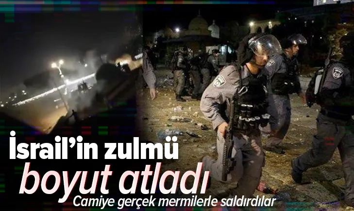 Katil İsrail'den Filistinlilere gerçek mermilerle saldırdı!