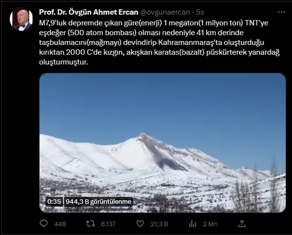 Kuşkayası Dağı’nda volkanik hareketlilik var mı? Dağdan neden duman çıktı?