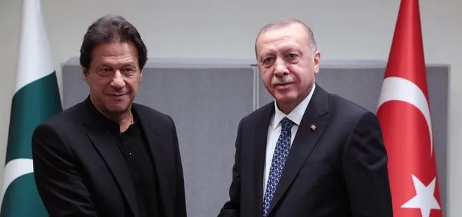 Başkan Erdoğan, Pakistan Başbakanı Han’ı kabul etti