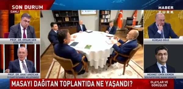 İYİ Partili Ahat Andican koalisyonu dağıtan toplantıyı anlattı! DEVA Partisi’nden yanıt gecikmedi: Canlı yayında sesler yükseldi